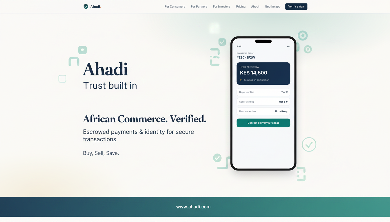 Ahadi — Get paid safely from WhatsApp, Instagram & TikTok