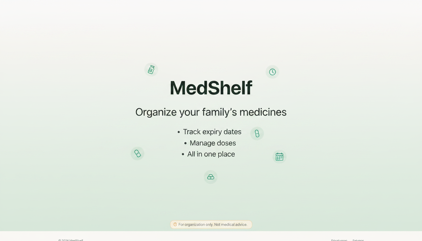 MedShelf app screenshot