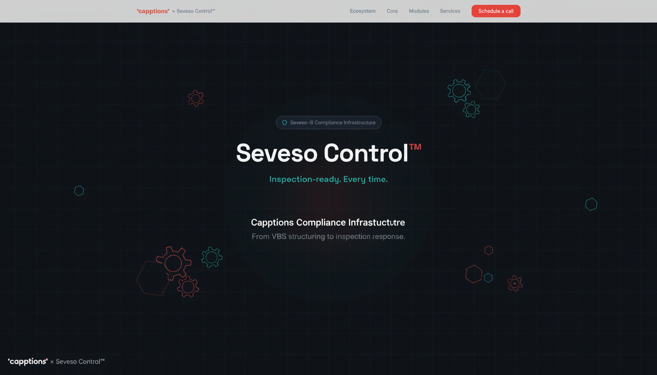 Seveso compliance software — Seveso Control™ | Capptions