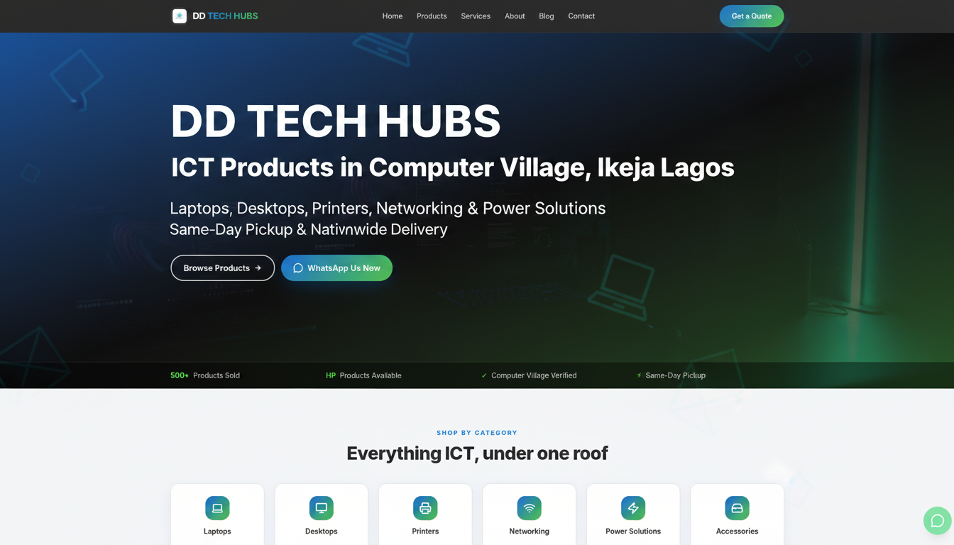 DD TECH HUBS — ICT Partner in Computer Village, Ikeja Lagos