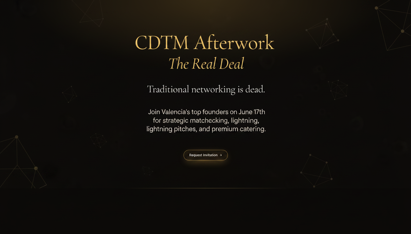 CDTM Tech Leaders Summit · Valencia — June 30
