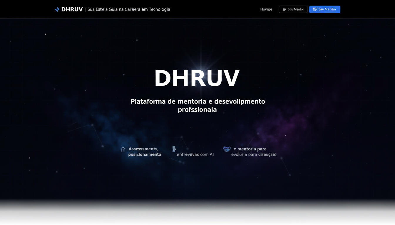 DHRUV - Sua Estrela Guia na Carreira em Tecnologia