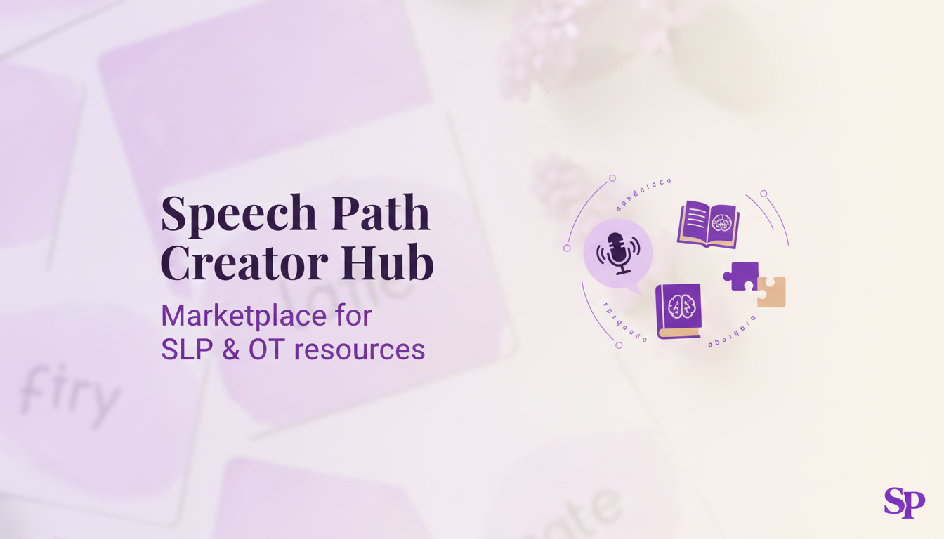 Speech Path Creator Hub — Marketplace for SLP & OT resources