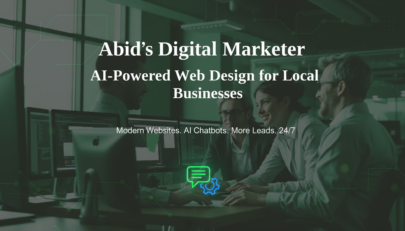 Abid's Digital Marketing — AI-Powered Web Design for Local Businesses