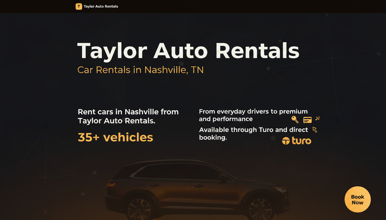 Taylor Auto Rentals — Car Rentals in Nashville, TN