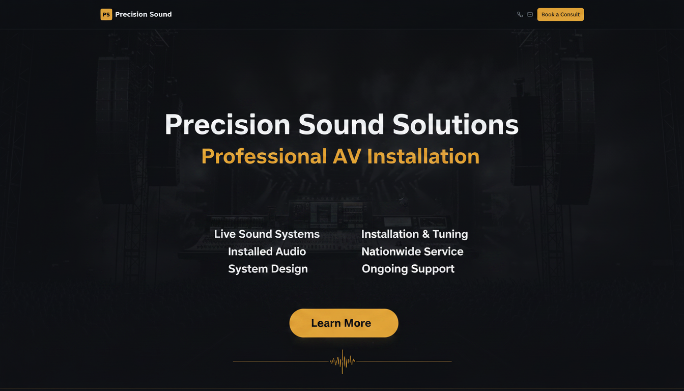 Precision Sound Solutions — Pro AV Integration