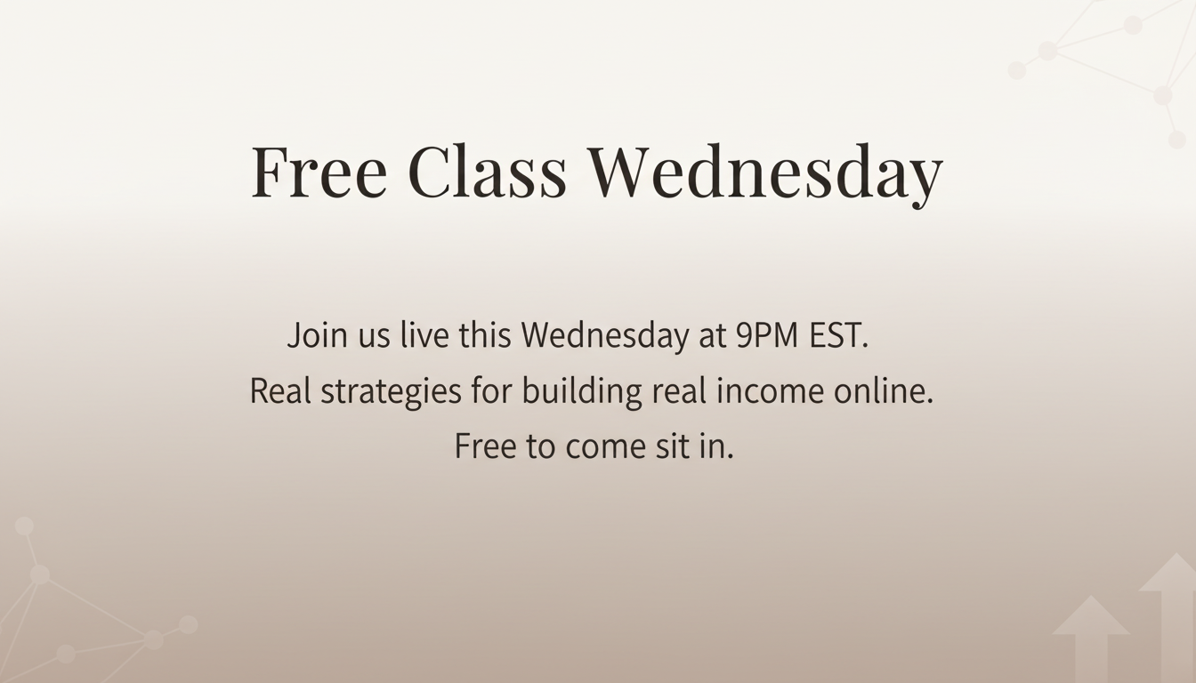Free Class Wednesday