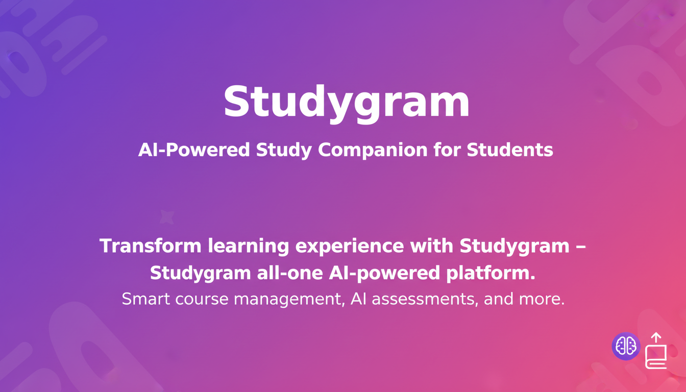 Studygram - AI-Powered Study Companion for Students
