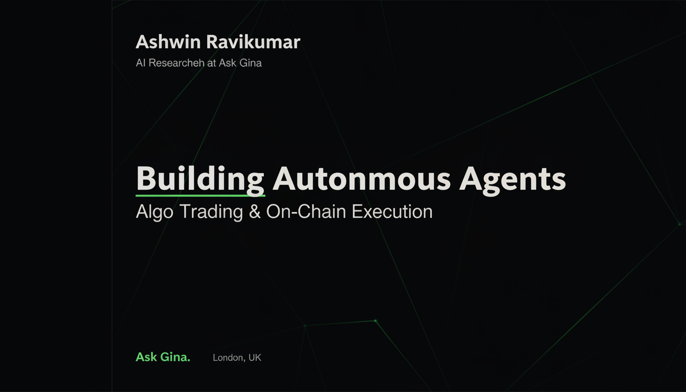 Ashwin Ravikumar - AI Researcher at Ask Gina