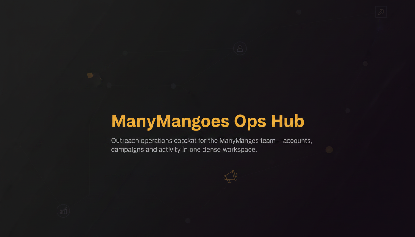 ManyMangoes Ops Hub