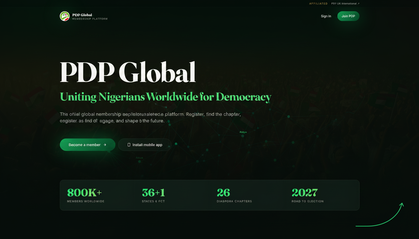 PDP Global — Join Nigeria's People's Democratic Party