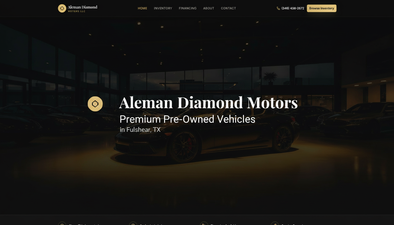 Aleman Diamond Motors | Premium Pre-Owned Vehicles in Fulshear, TX
