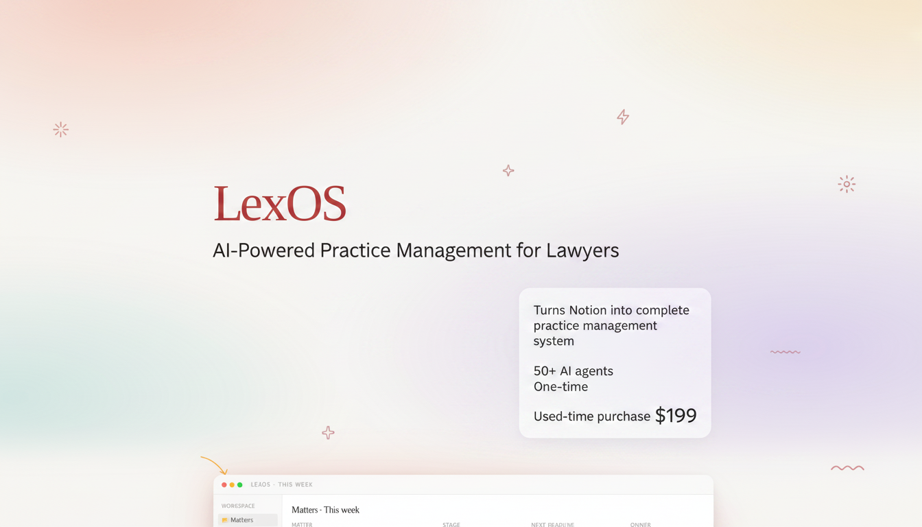 LexOS, AI-Powered Practice Management for Lawyers | From $199