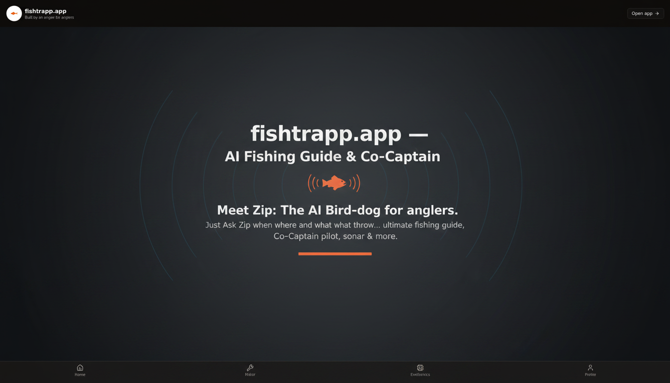 fishtrapp.app — AI fishing guide for US lakes