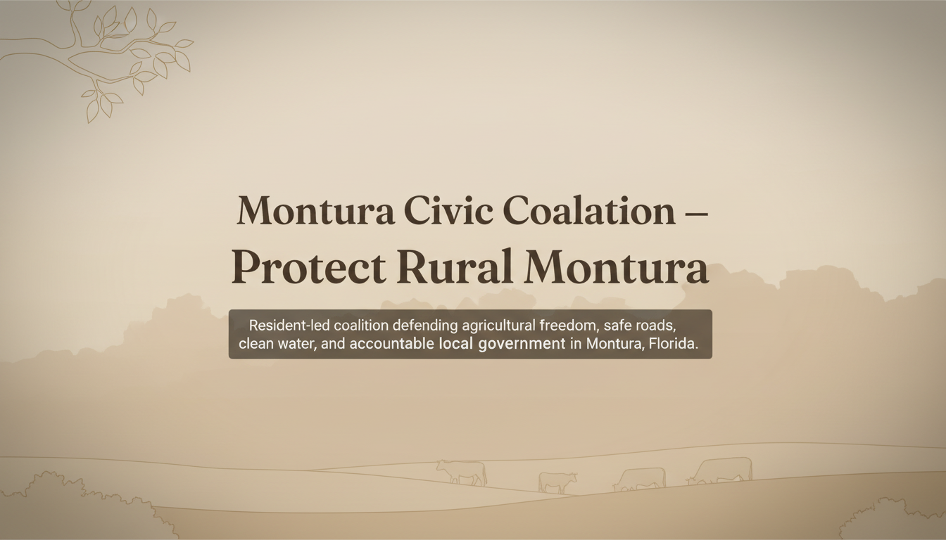 Montura Ranch Estates, FL — Montura Civic Coalition (Montura Ranches)