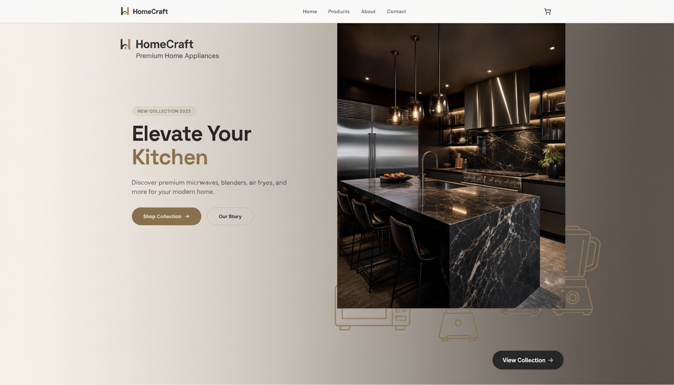 HomeCraft — Premium Home Appliances
