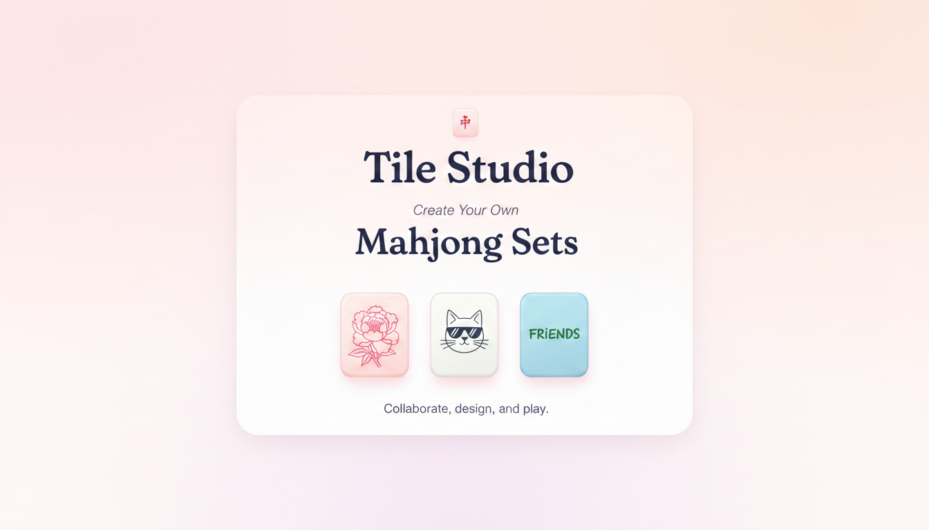 Tile Studio — Create your own Mahjong Sets
