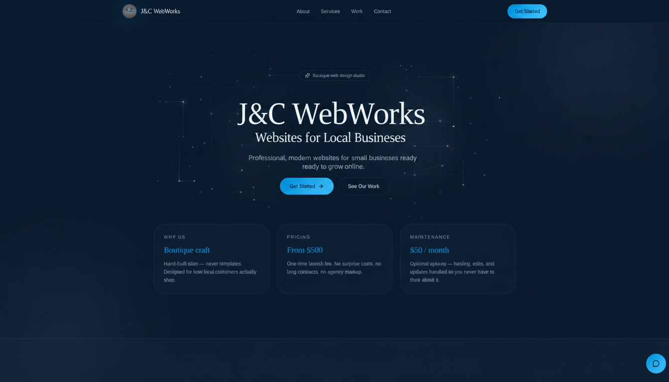 J&C WebWorks — Affordable Websites for Local Businesses