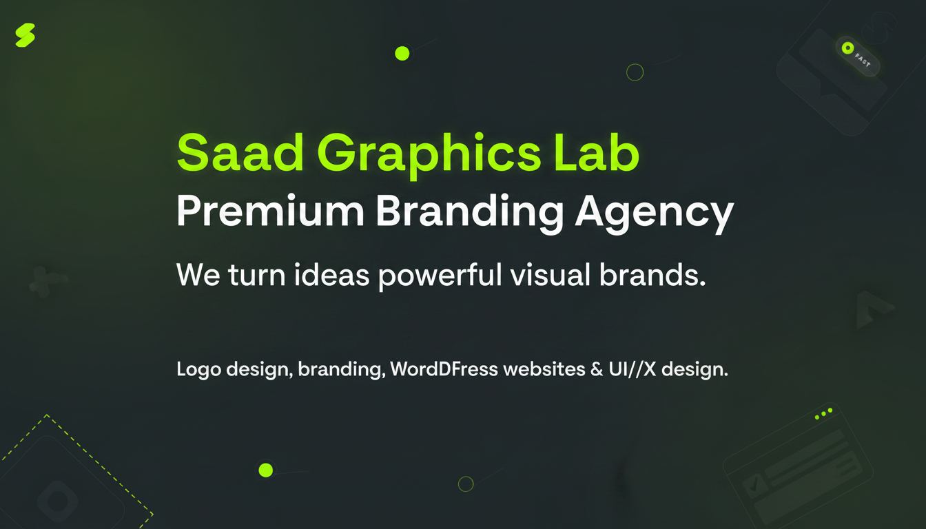 Saad Graphics Lab — Premium Visual Branding Agency