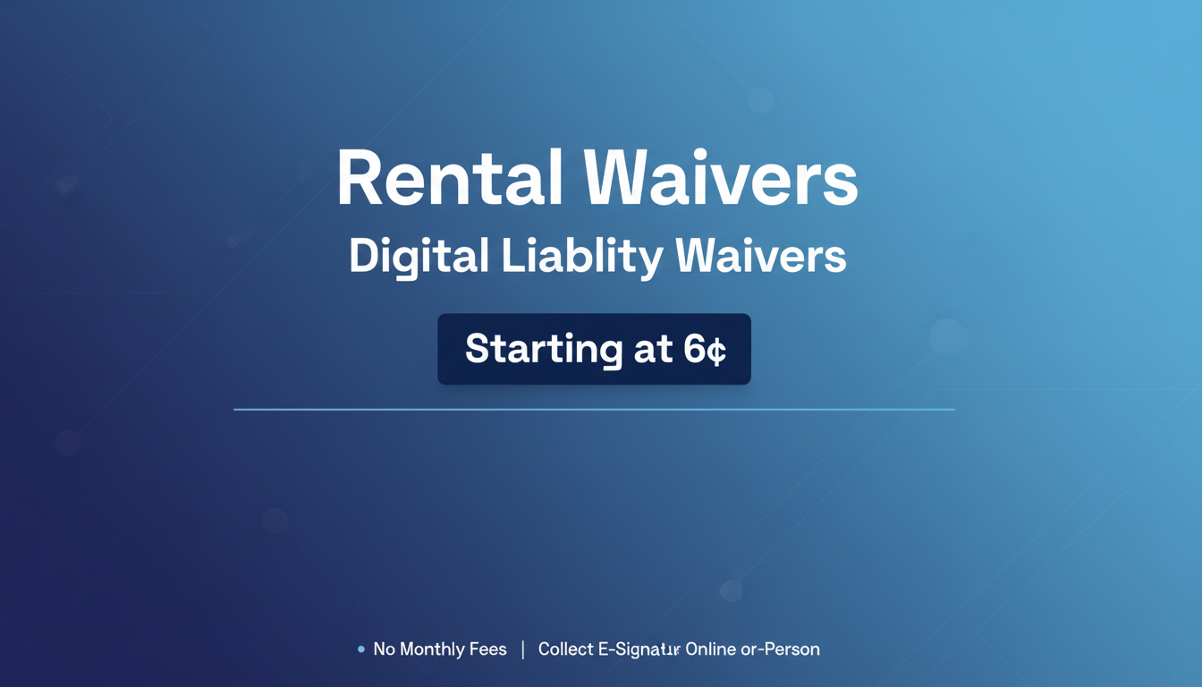 Free Rental Waiver Templates — Download or Sign Digitally | RentalWaivers