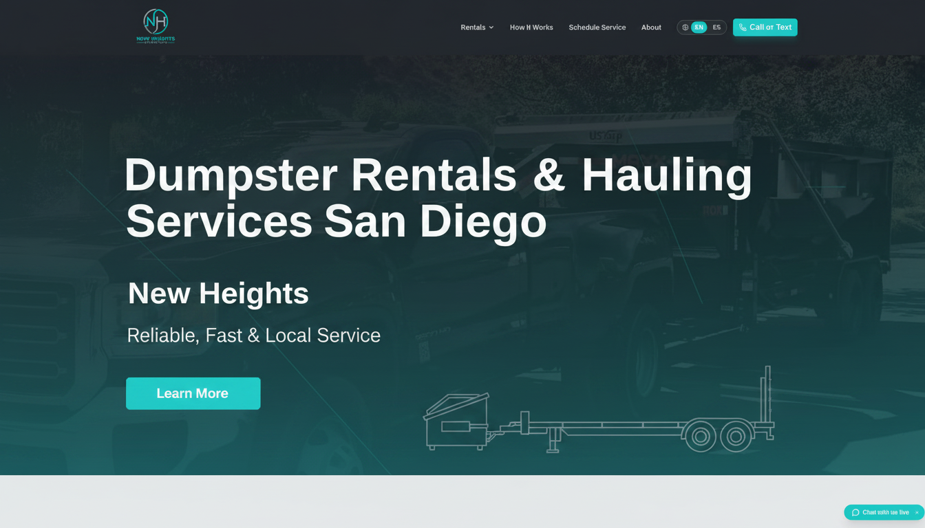 Dumpster Rentals & Hauling Services San Diego | New Heights
