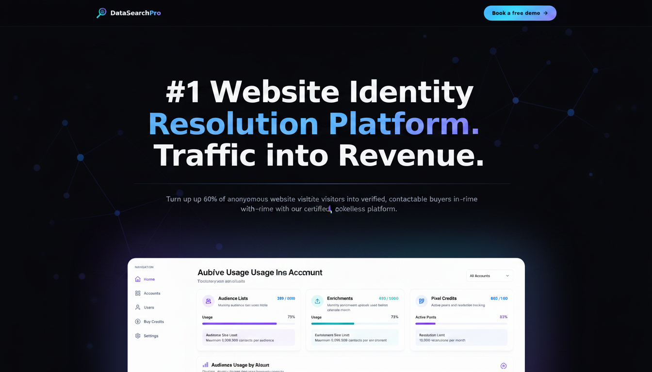 Data Search Pro #1 Website Identity Resolution Platform