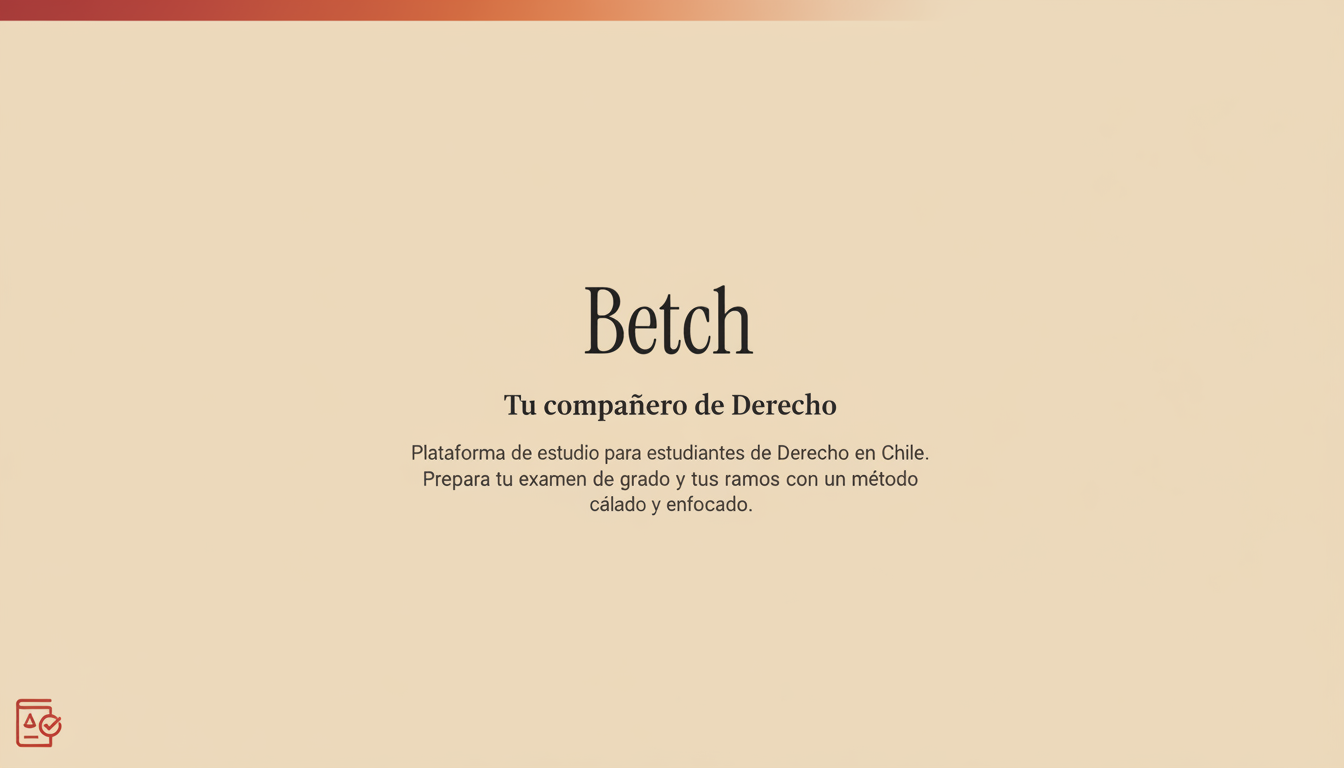 Betch — Tu Betch para estudiar derecho