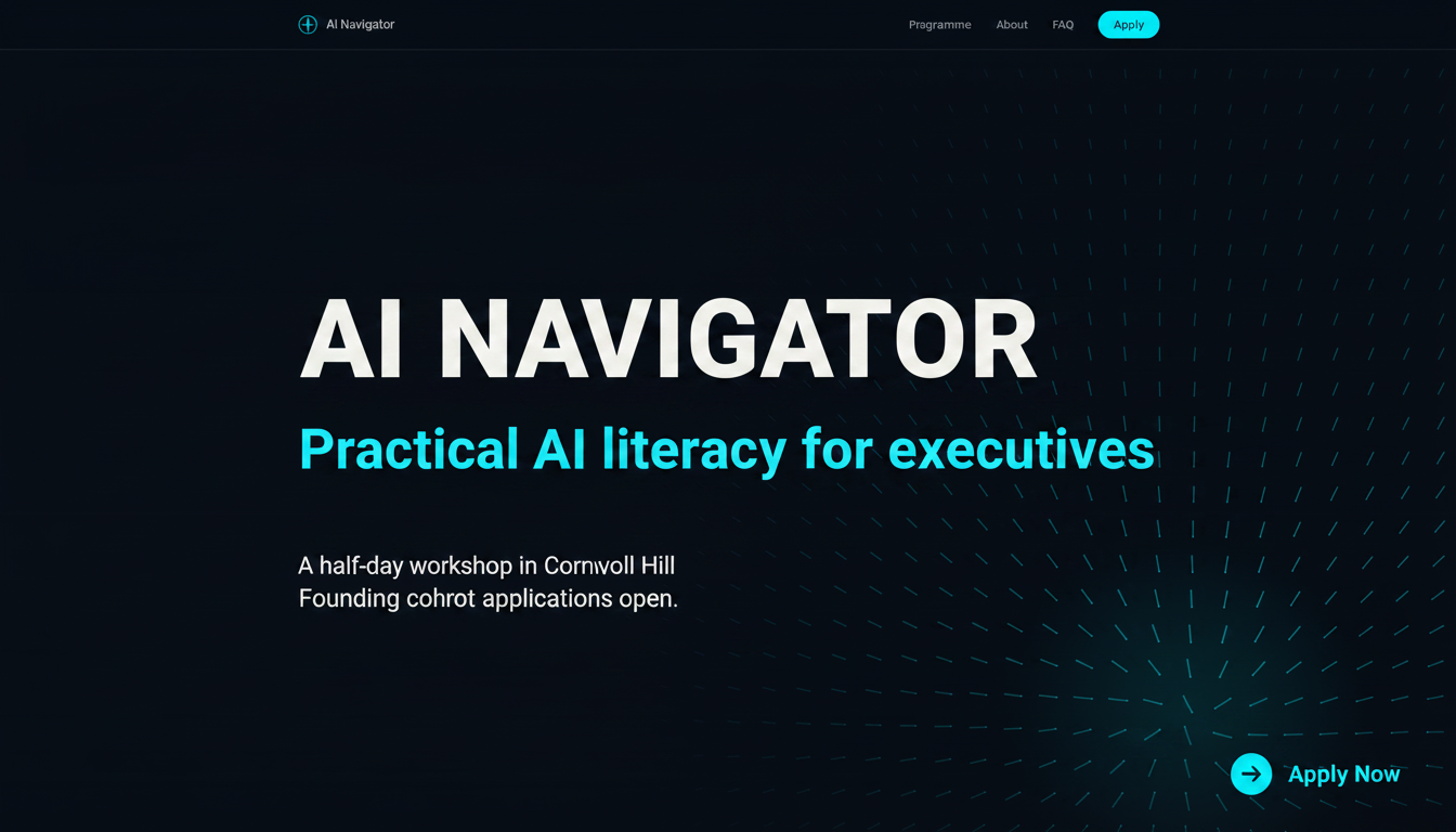 AI Navigator — Build your personal AI playbook in one morning