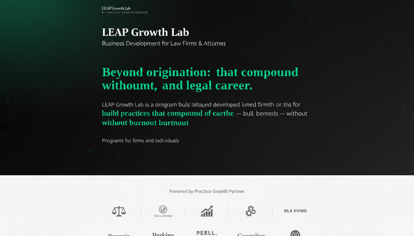 LEAP Growth Lab | Business Development for Attorneys
