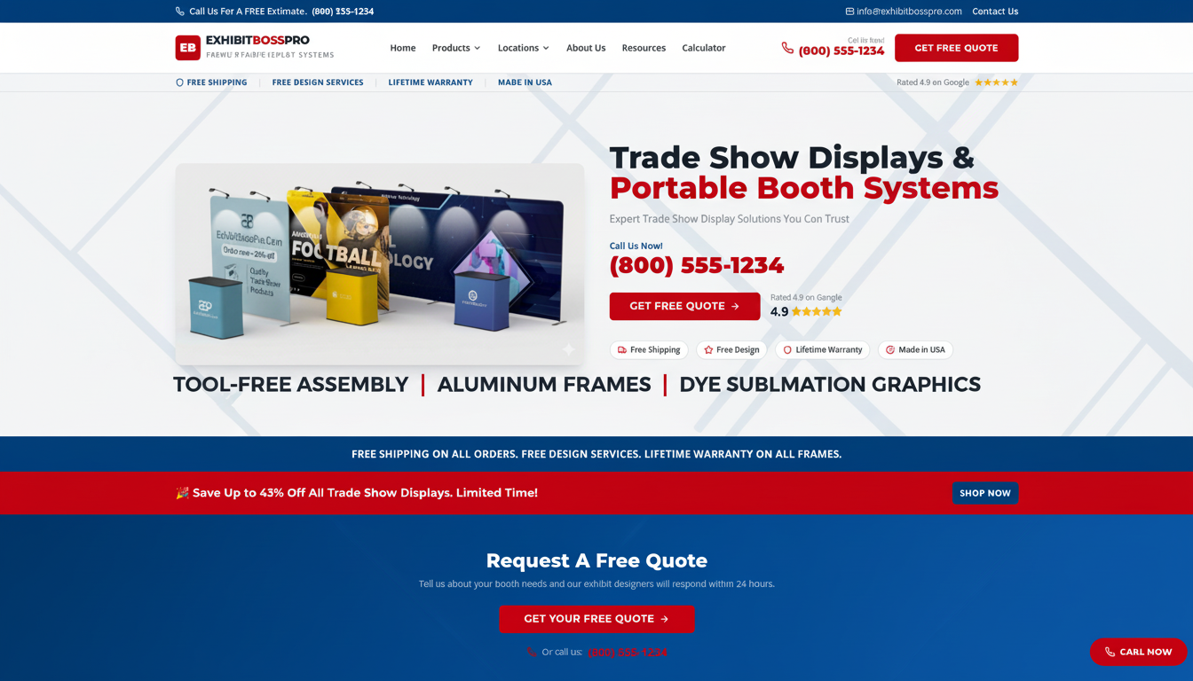 Trade Show Booth Size Guide | 8ft vs 10ft vs 20ft