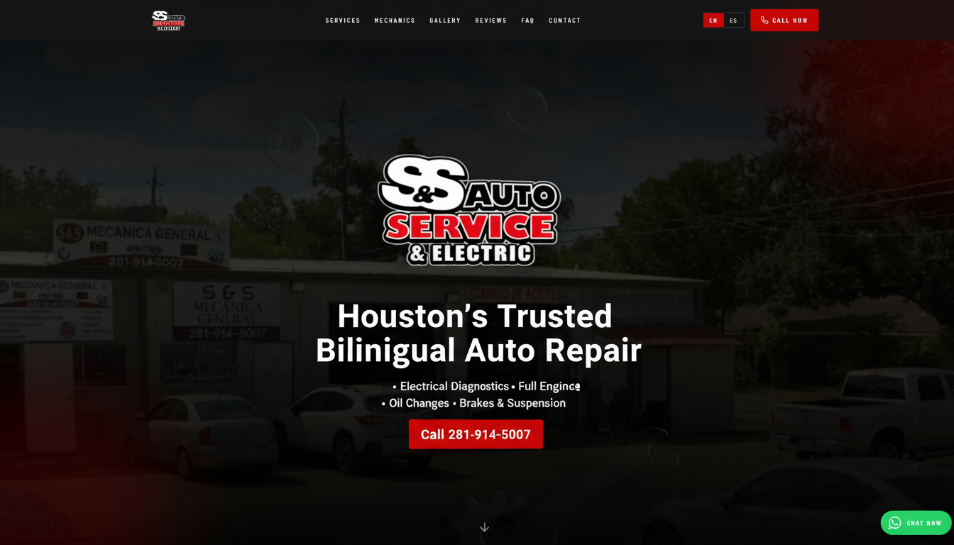 S&S Auto Service · Houston's Trusted Bilingual Auto Repair