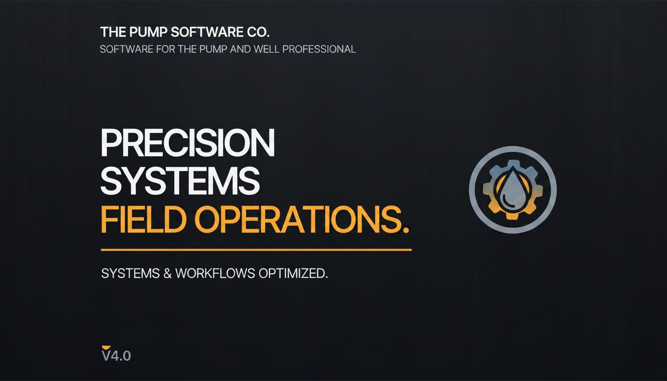 The Pump Software Company — Field-grade software for pump & well pros