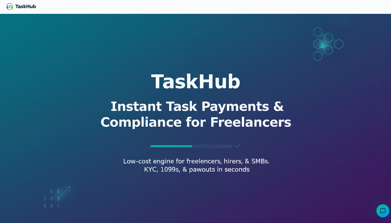 TaskHub — Instant Payments & Compliance for Freelance Teams