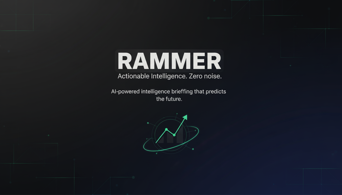 RAMMER — Actionable Intelligence. Zero Noise. | RAMMER