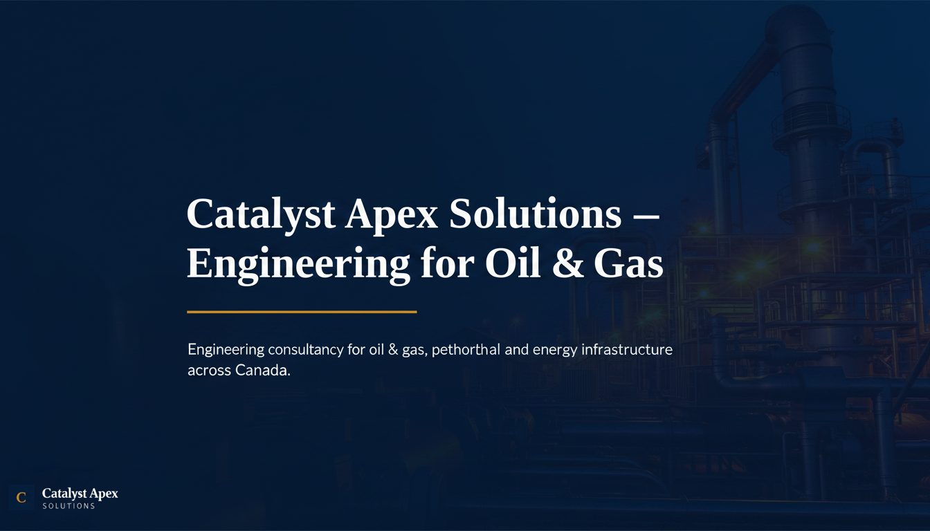 Catalyst Apex Solutions — Engineering Support for Oil & Gas in Canada