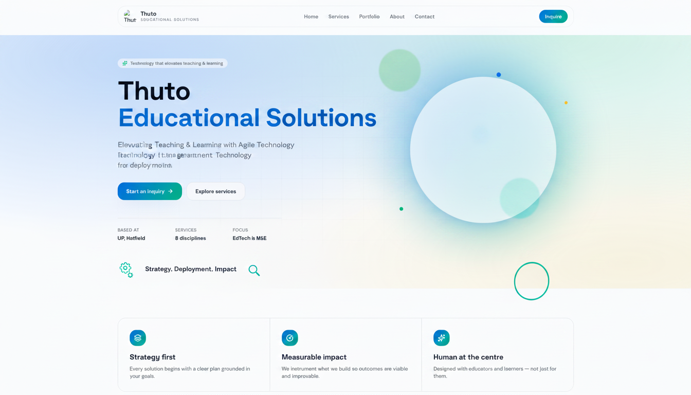 Thuto Educational Solutions — Be agile and relevant
