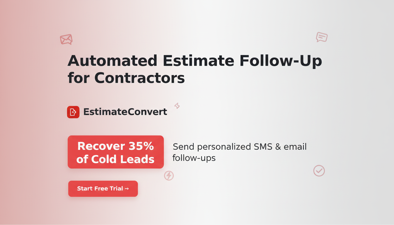 Automated Estimate Follow-Up Software | EstimateConvert