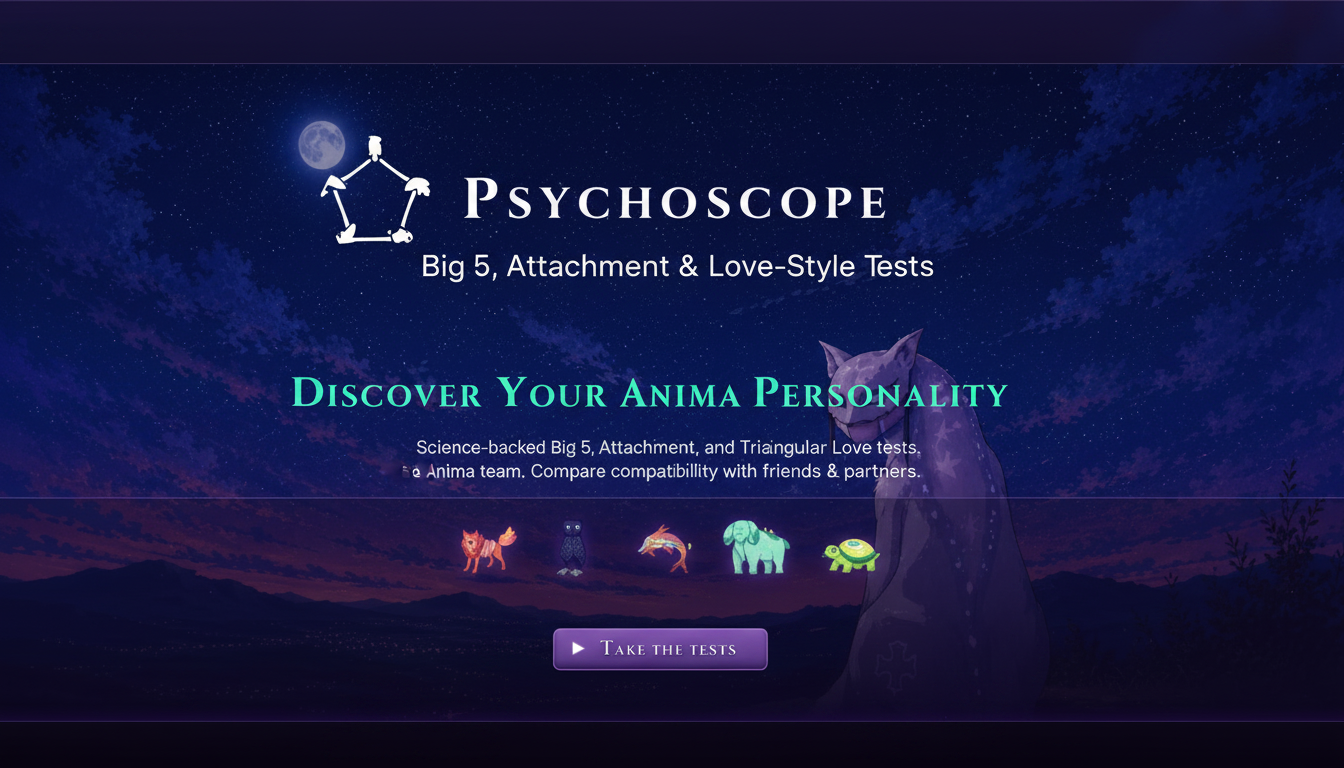 I'm making the next big culturally dominant personality assessment