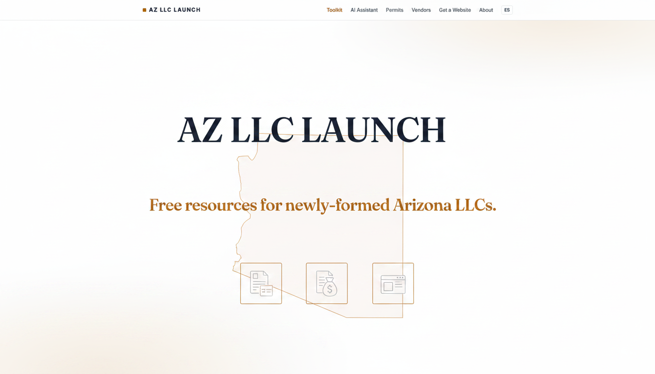 AZ LLC LAUNCH — Free resources for new Arizona LLCs