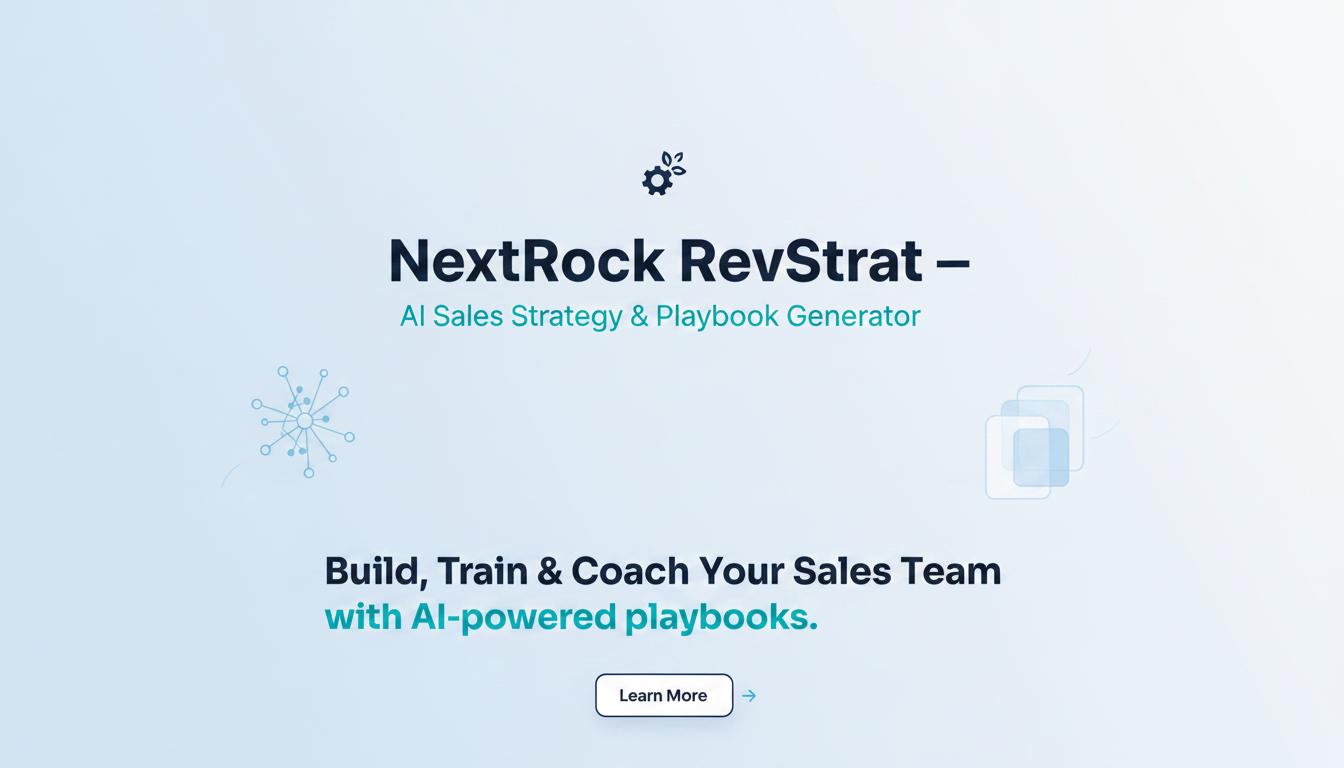 NextRock Stratifier — Assess, Train, Strategize & Plan