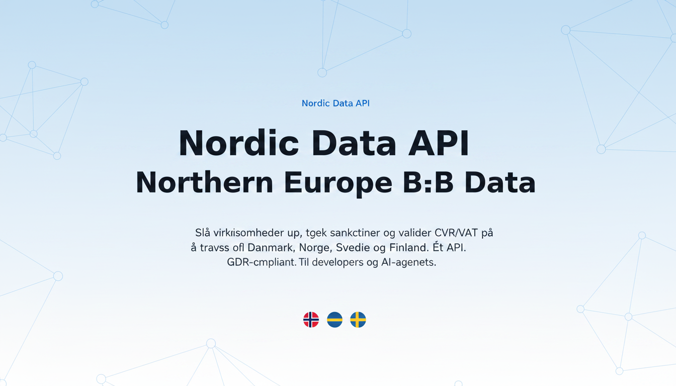 Nordic Data API — Nordic B2B Data