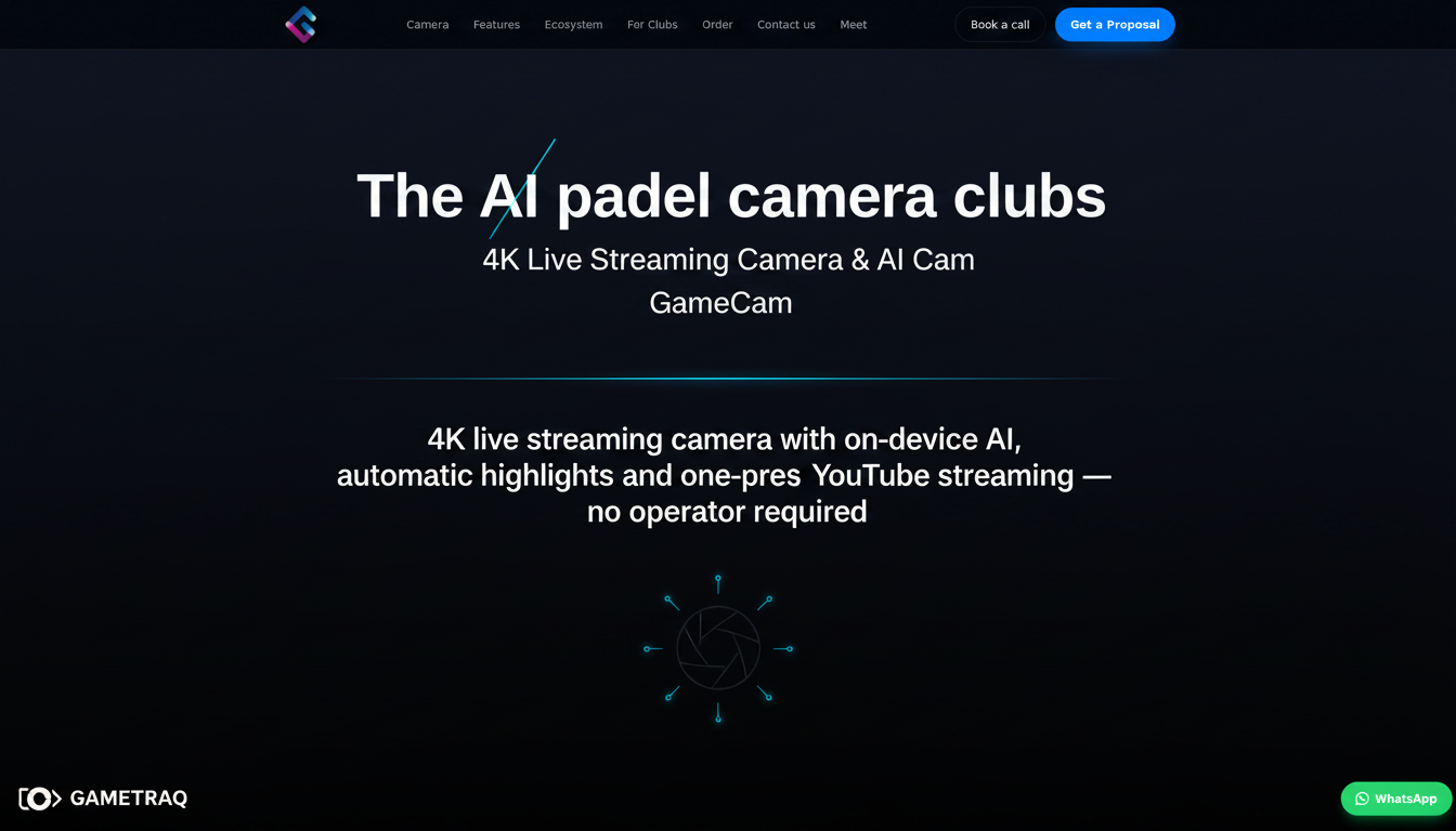 Book a Meeting — GameCam AI Padel Cameras