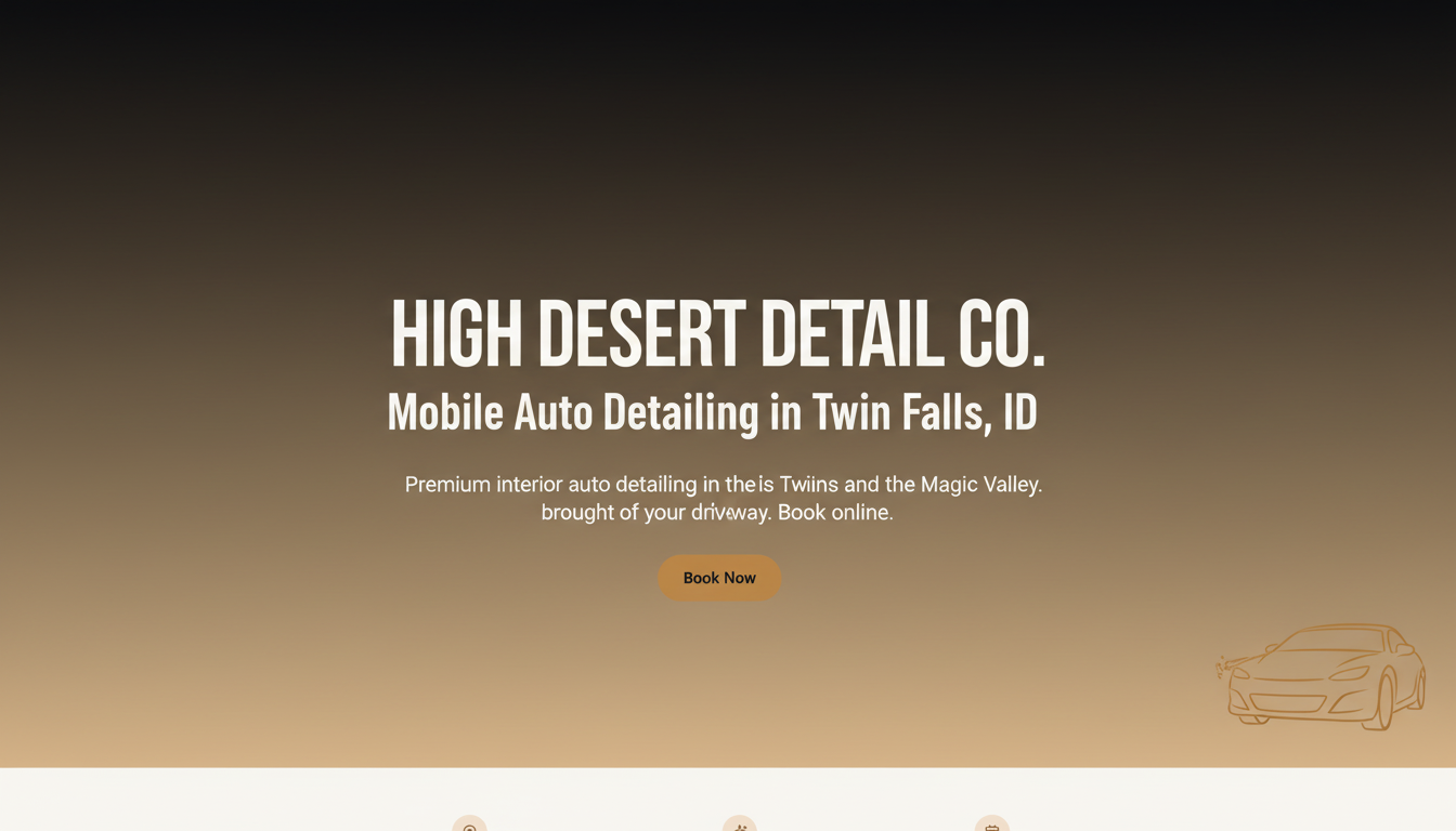 Mobile Auto Detailing Twin Falls, ID | High Desert Detail