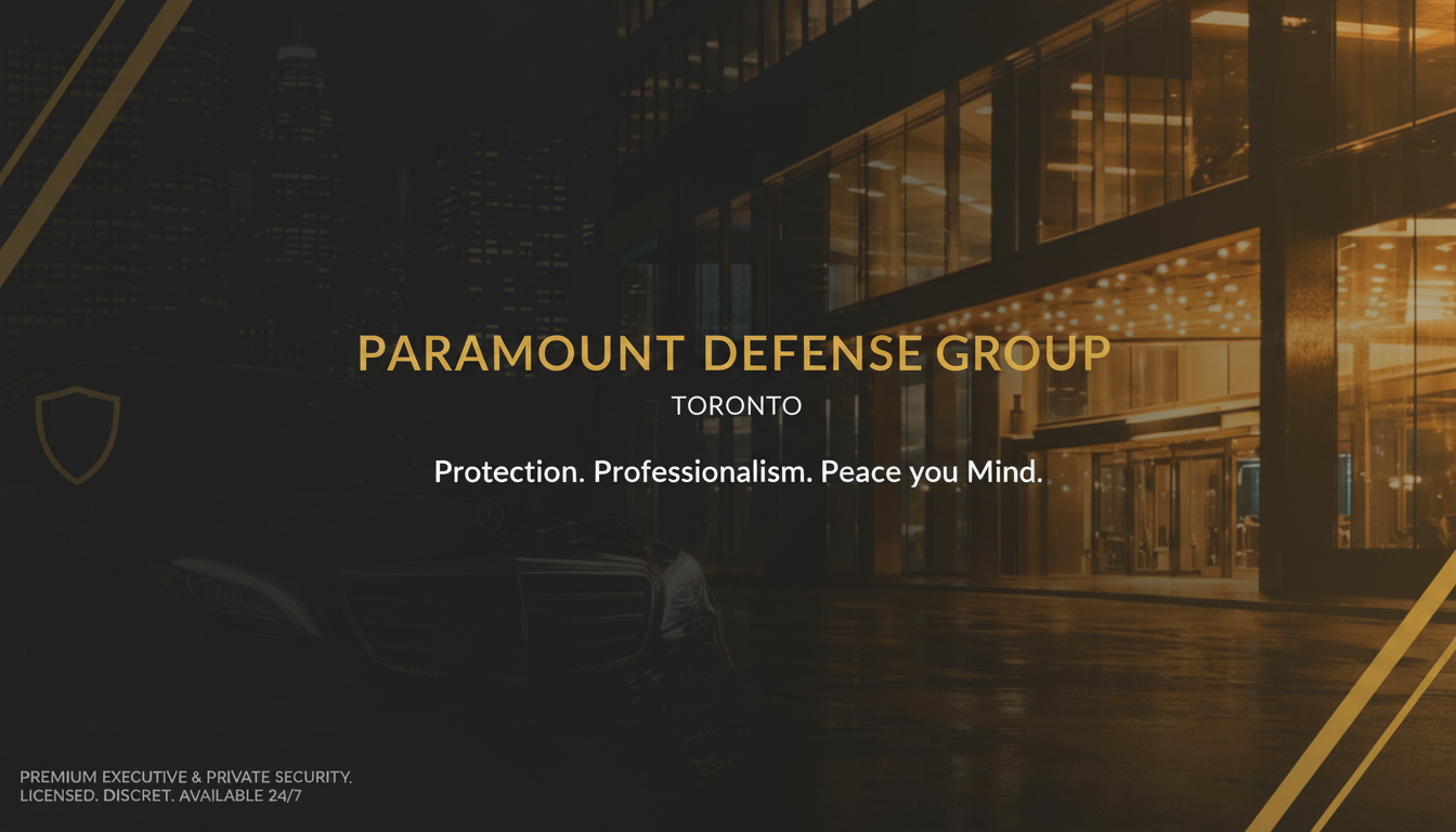 Executive Protection & Private Security Toronto