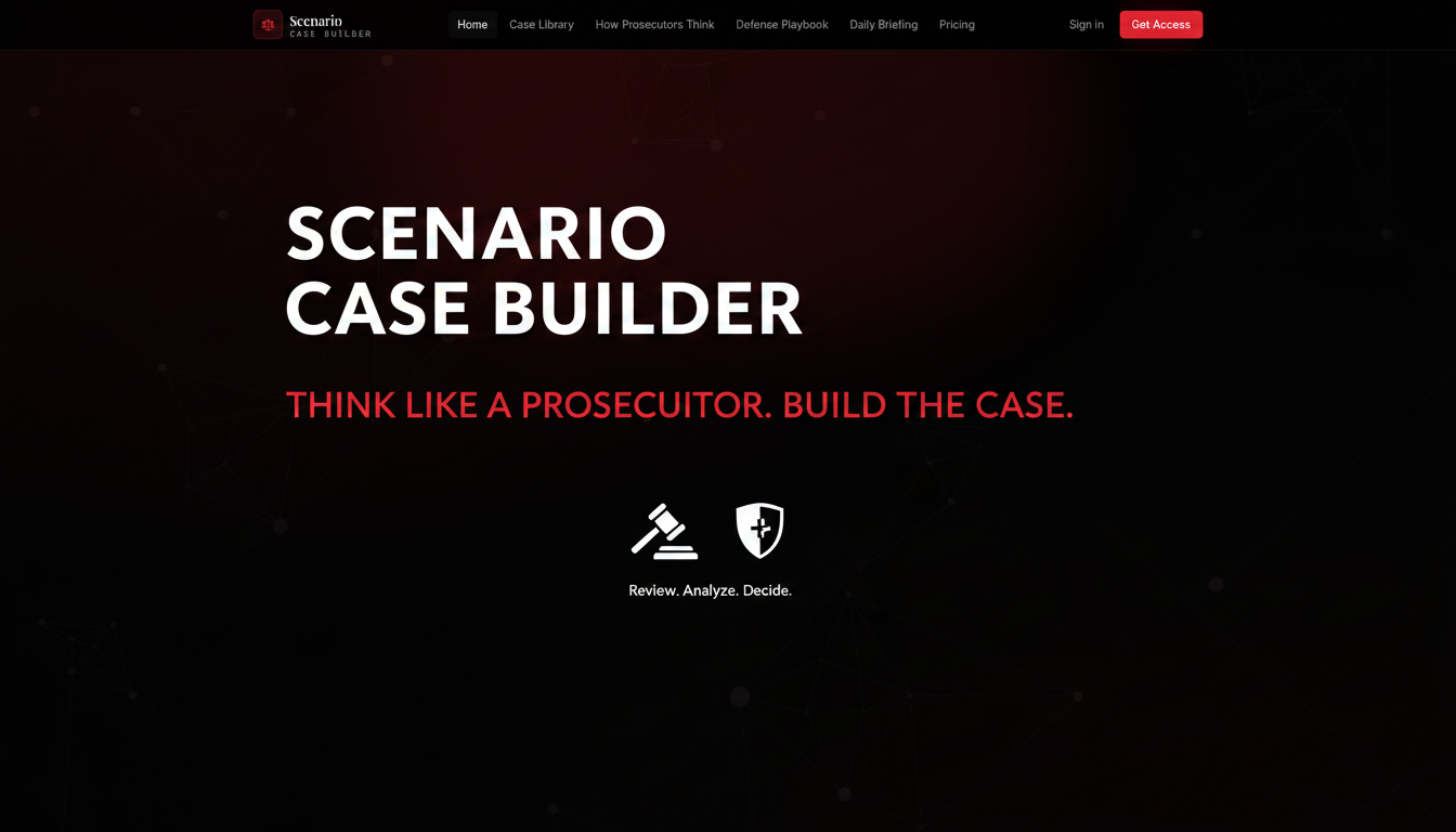 Scenario: See the Case Like a Prosecutor
