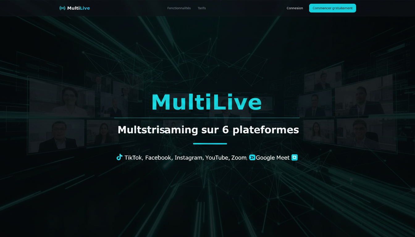 MultiLive - Multistreaming sur 6 plateformes