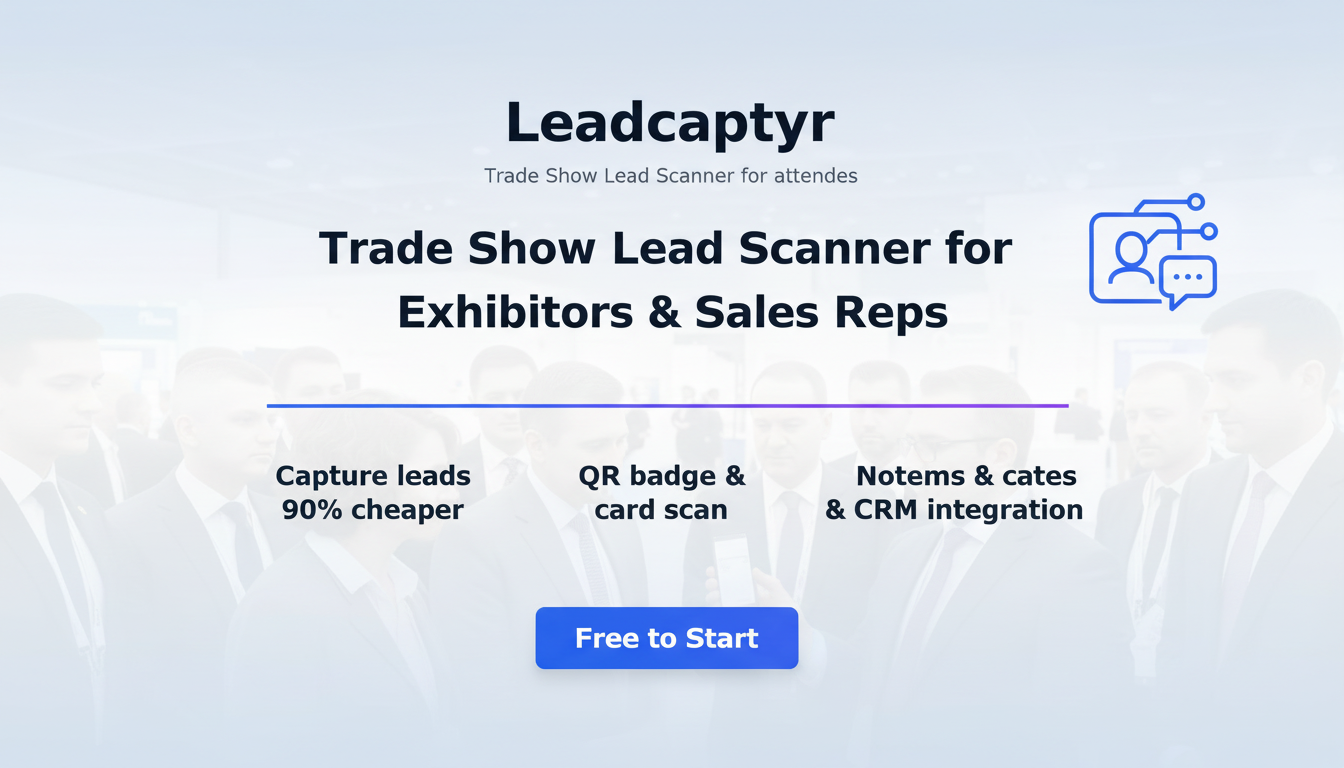 Leadcaptyr | Trade Show Lead Scanner for Sales Reps