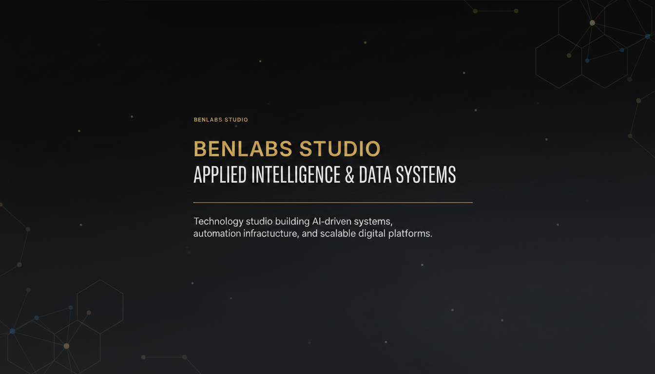 BenLabs Studio | Creative Technology Studio