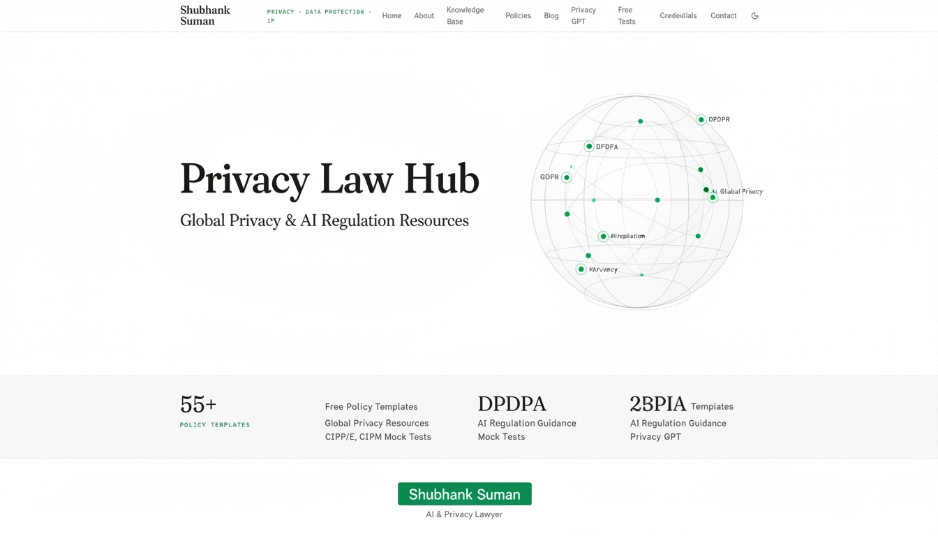 Consent Management Policy Template – DPDPA Drafting Guide