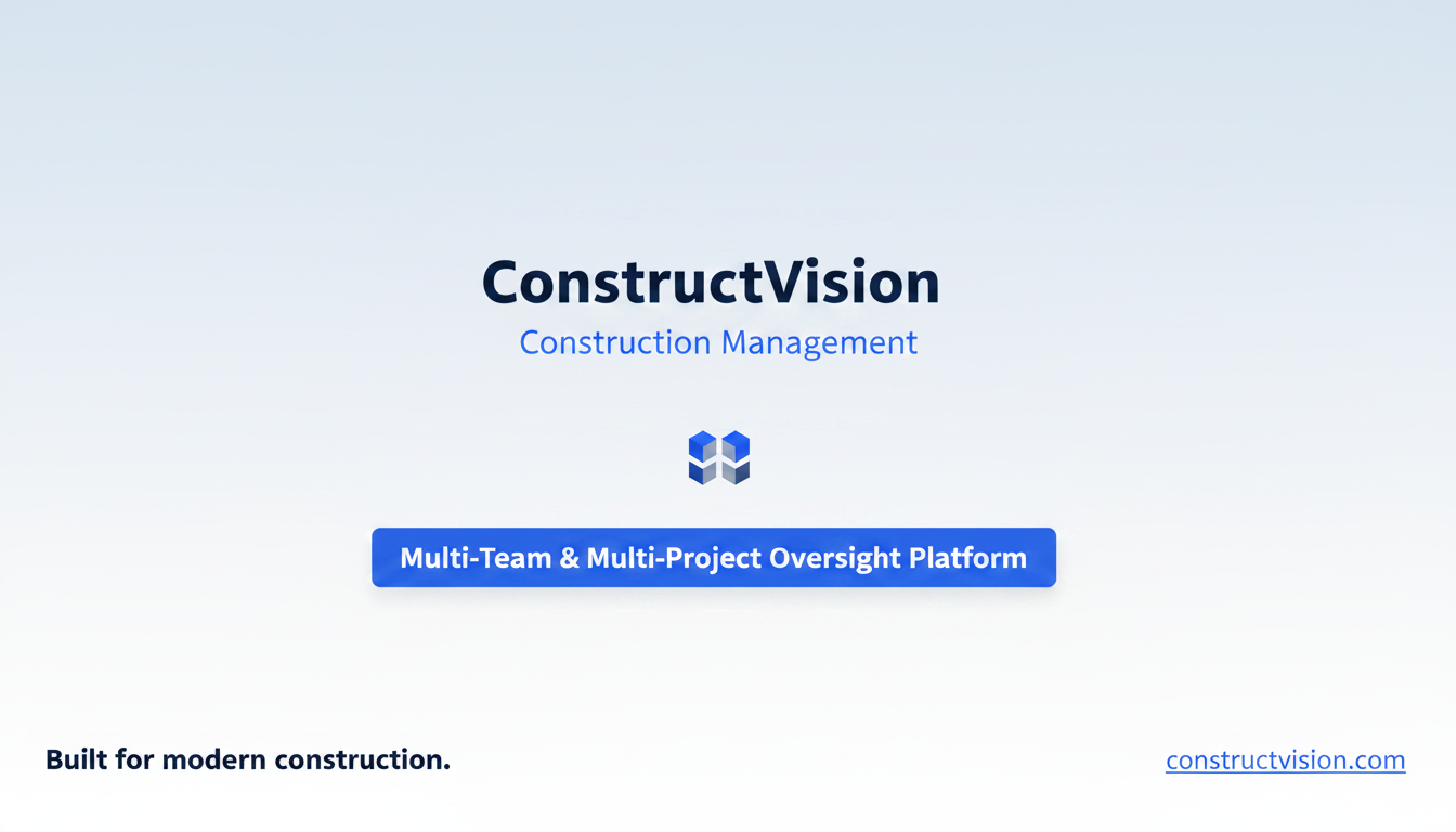ConstructVision — Construction Management